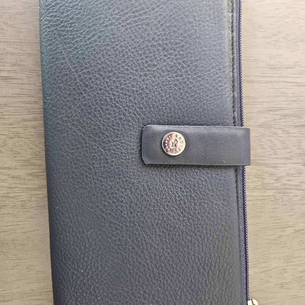 RADLEY LONDON LARKSWOOD LARGE Bifold Purse NAVY BLUE INK BLUE